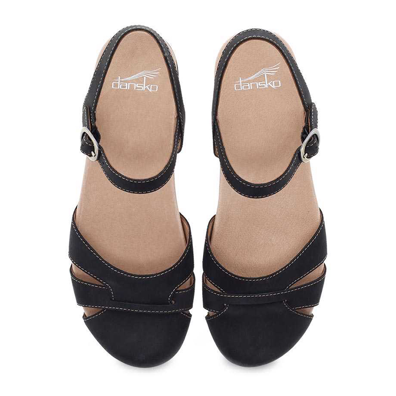 dansko black milled nubuck